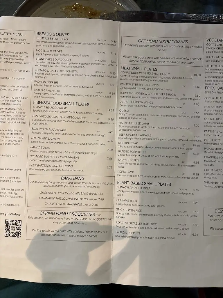 Menu_The Annex Tavistock_Gunnislake_image_3