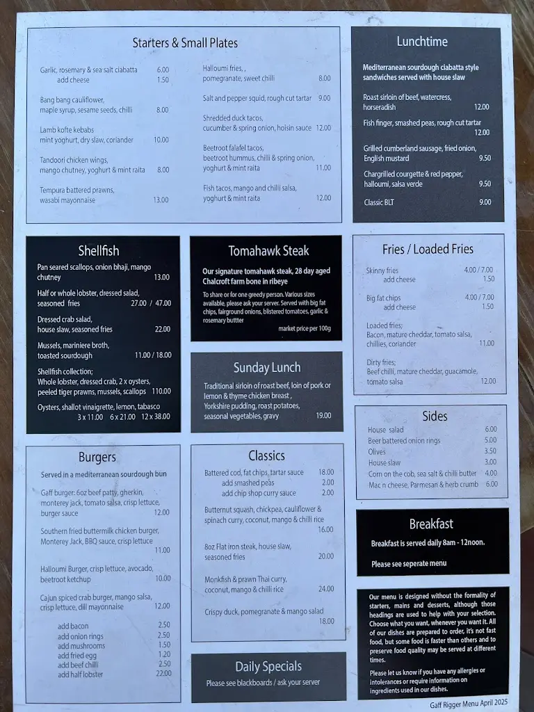 Menu_Gaff Rigger_Hamble-le-Rice_image_1