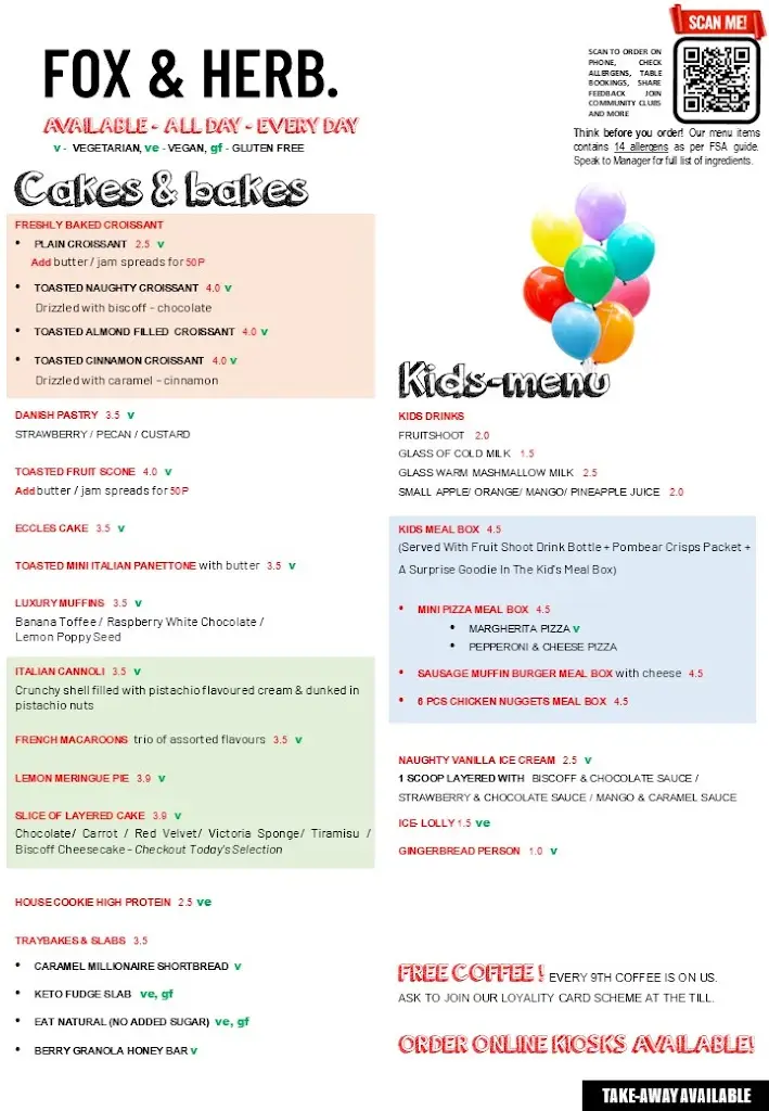 Menu_Fox & Herb - Gourmet Café & Restaurant_Halstead_image_3