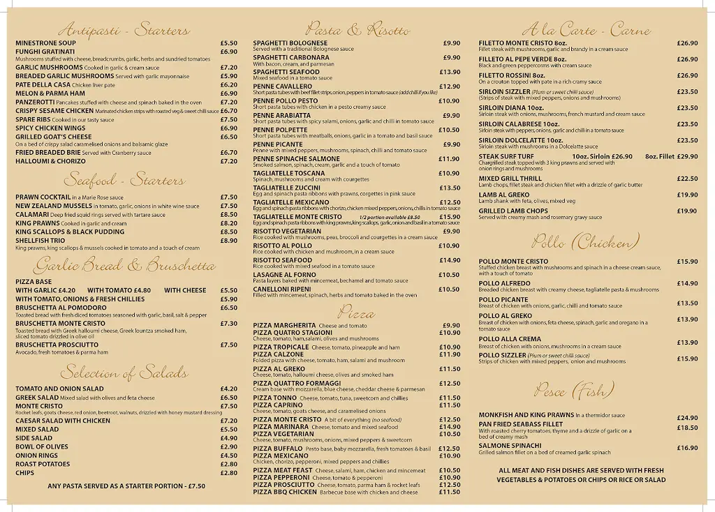 Menu_Monte Cristo Restaurant_Hameldon Hill_immagine_1