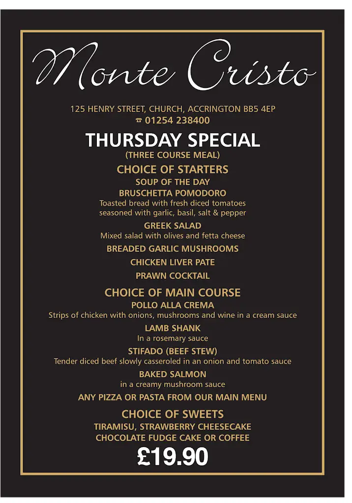 Menu_Monte Cristo Restaurant_Hameldon Hill_immagine_3