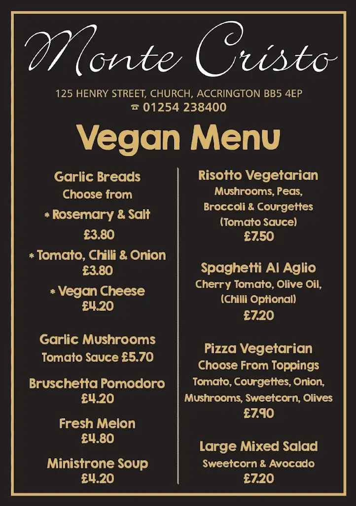 Menu_Monte Cristo Restaurant_Hameldon Hill_immagine_4