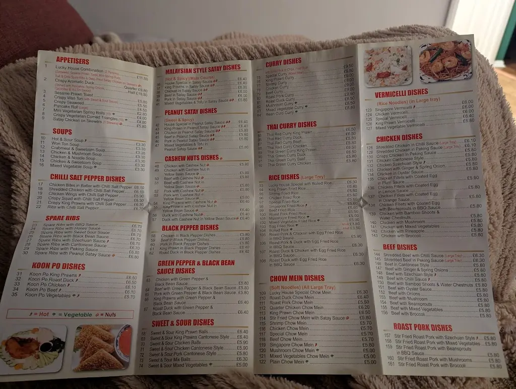 Menu_The Lucky House_Attleborough_image_1