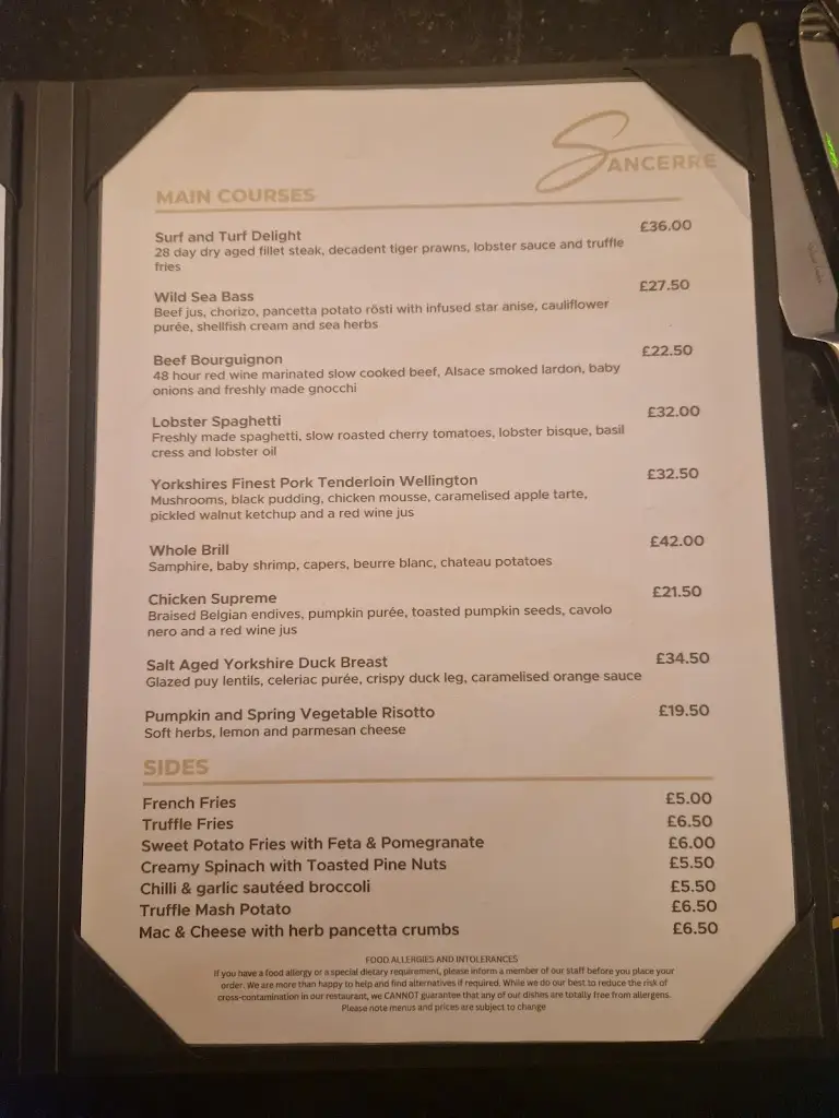 Menu_Sancerre restaurant_Guiseley_immagine_1