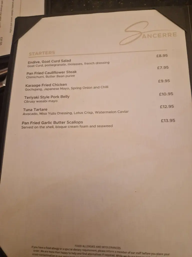 Menu_Sancerre restaurant_Guiseley_immagine_2