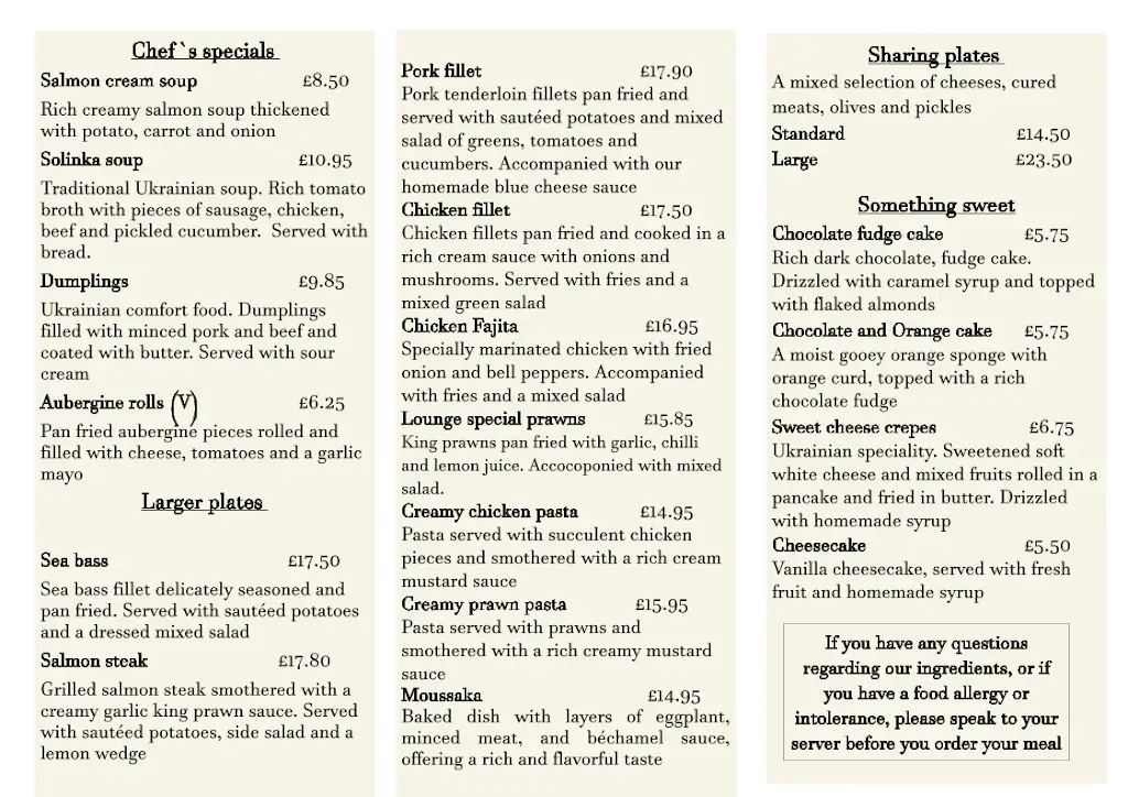 Menu_Guiseley Lounge_Guiseley_image_2