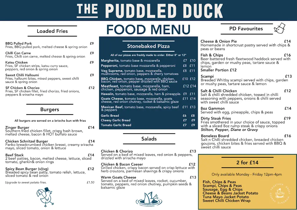 Menu_The Puddled Duck_Hambleton_image_1