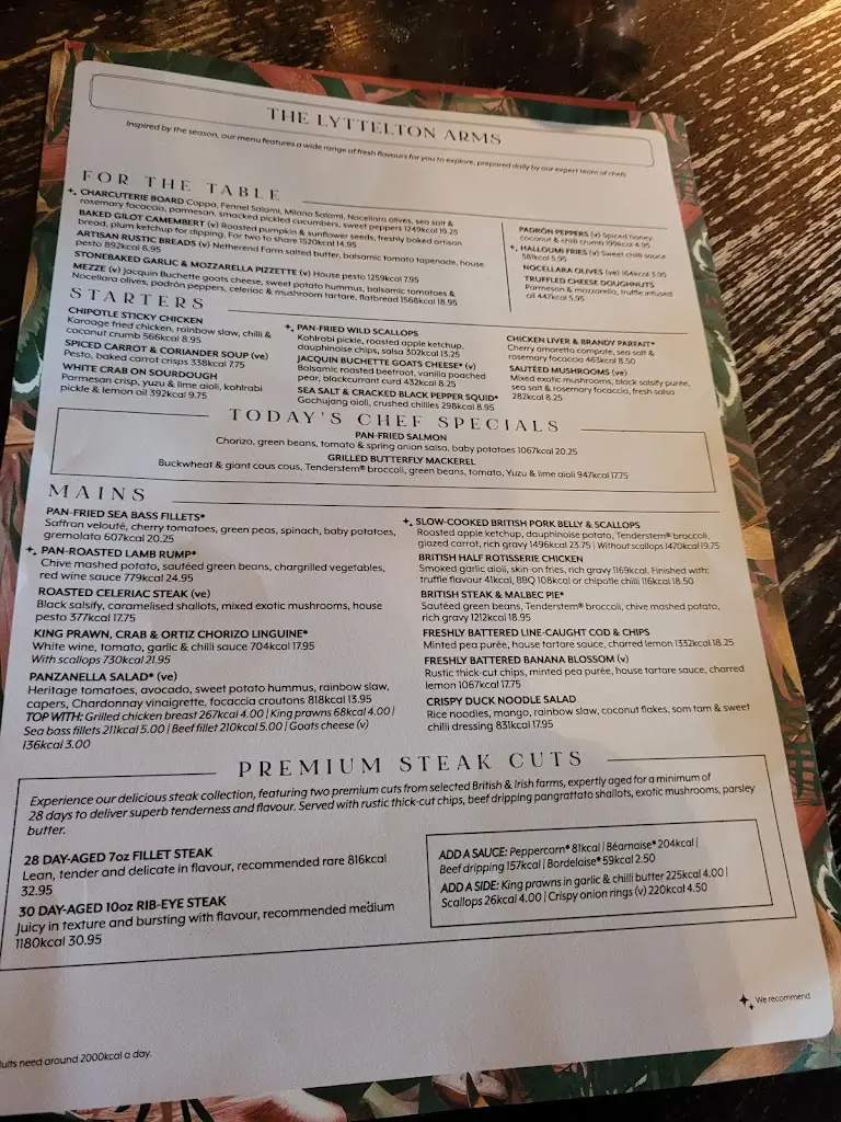 Menu_Lyttelton Arms_Hagley_image_1