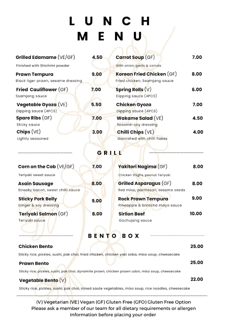 Menu_East at West One_Hagley_image_1