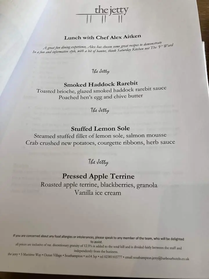 Menu_The Jetty_Hampshire_image_1