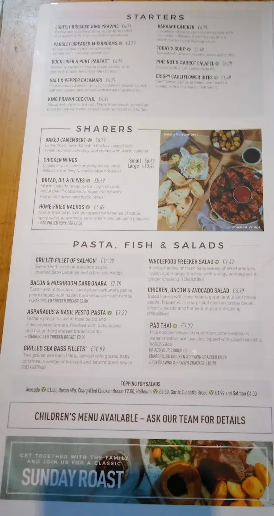 Menu_The Royal Oak_Halesowen_image_3