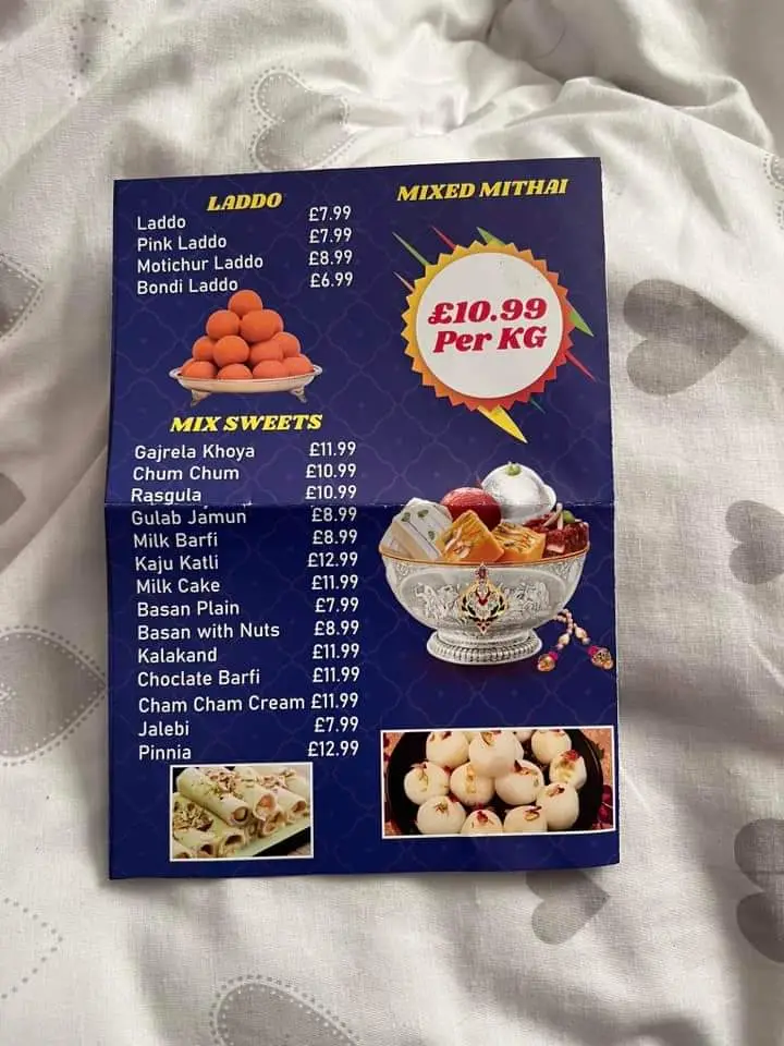 Menu_Rekhi Sweet Center and Restaurant_Halesowen_image_4
