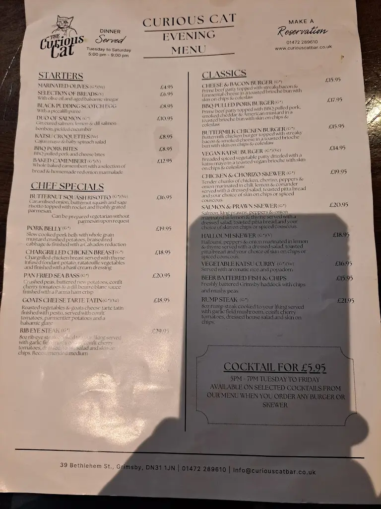 Menu_Curious Cat_Grimsby_image_1