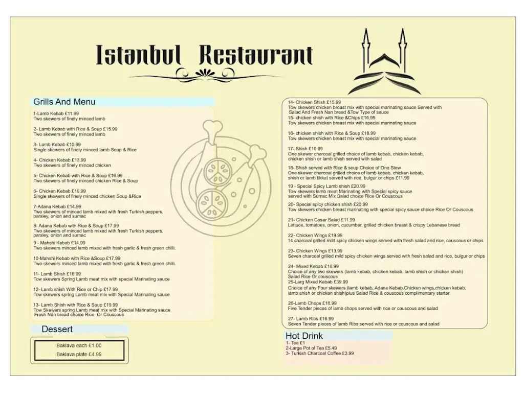 Menu_Istanbul Restaurant_Grimsby_image_1