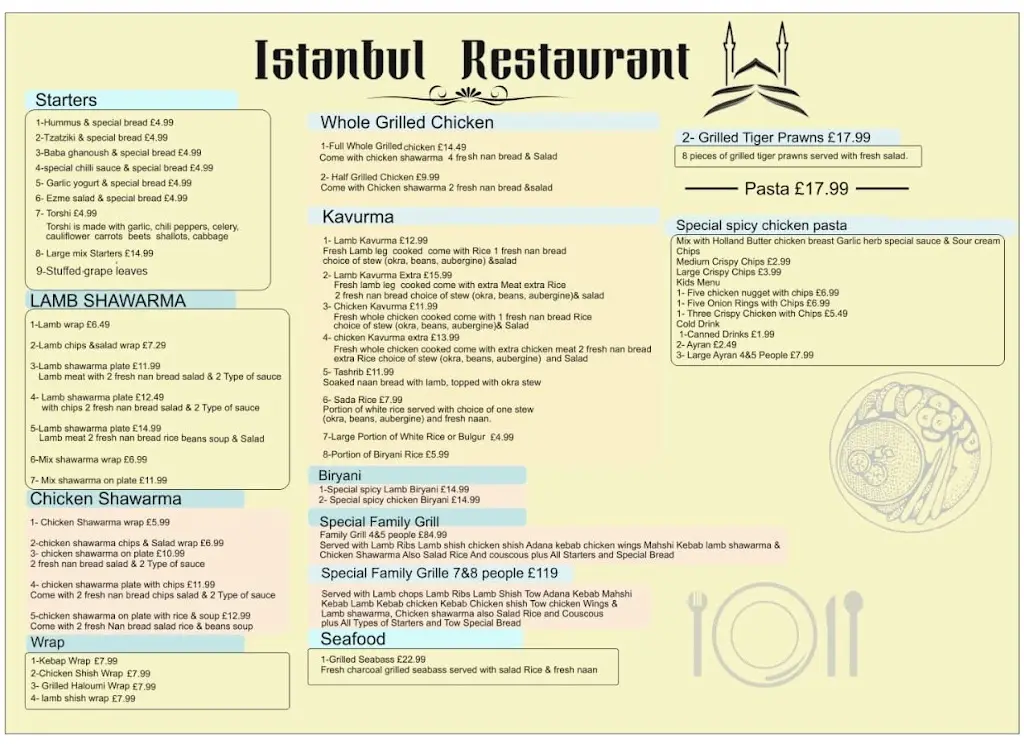 Menu_Istanbul Restaurant_Grimsby_image_2