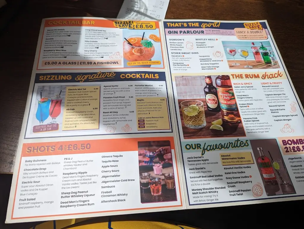 Menu_The Cricketers_Grimsby_image_2