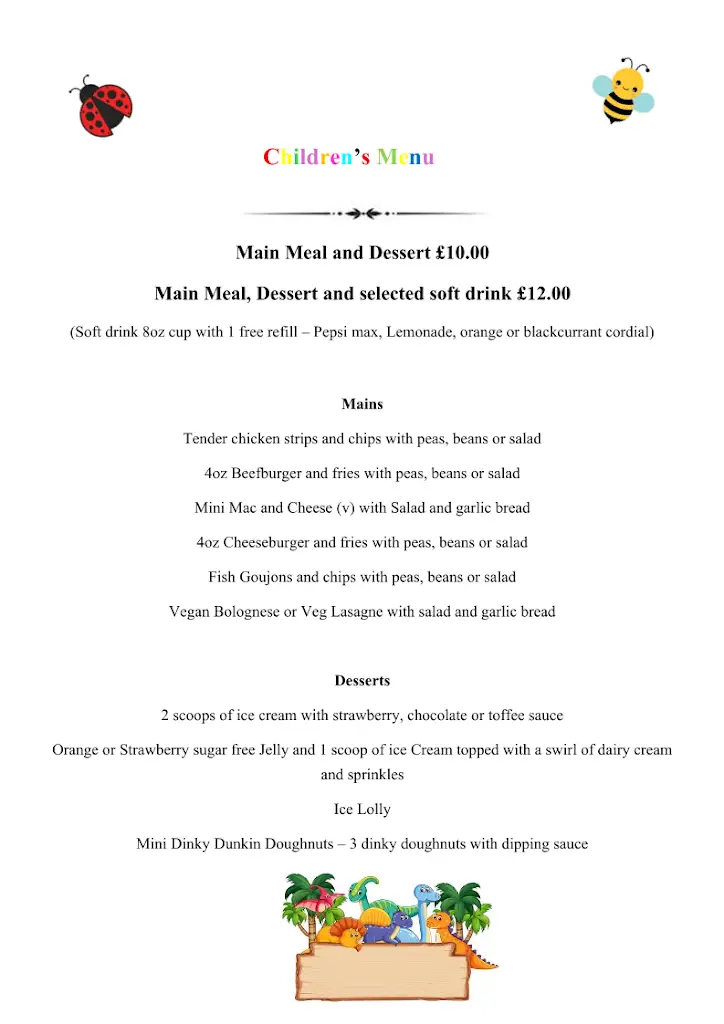 Menu_The Vine at Hannington_Hannington_image_1