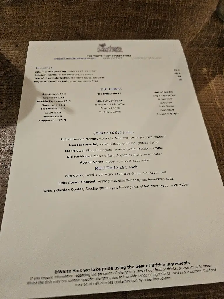 Menu_The White Hart Harlington_Harlington_image_3