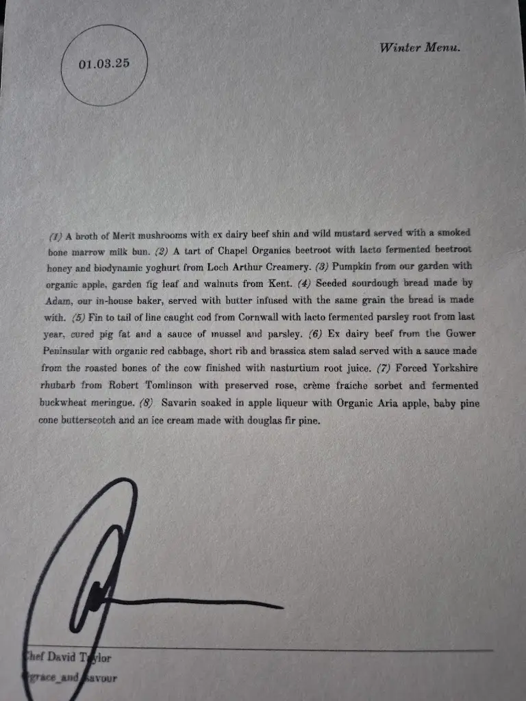 Menu_Grace & Savour_Hampton in Arden_image_2