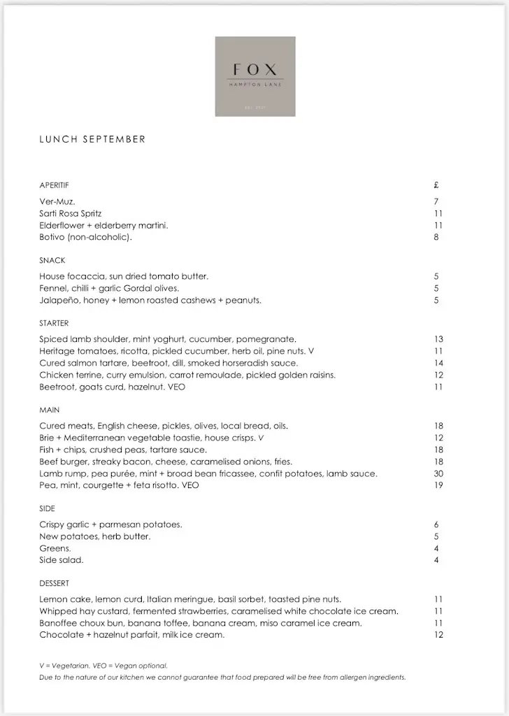 Menu_Fox, Hampton Lane_Hampton in Arden_image_2