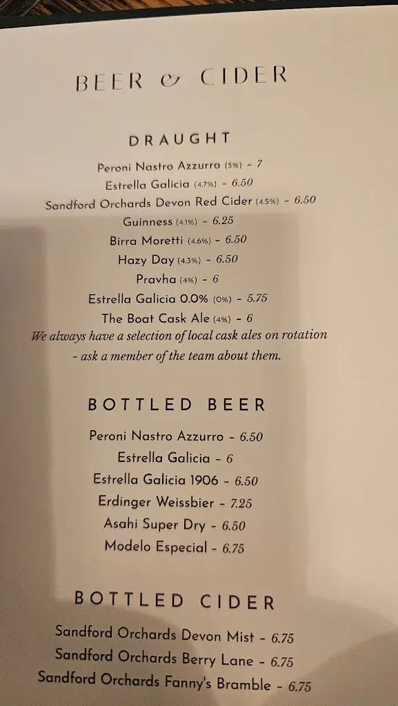 Menu_The Boat_Hampton in Arden_image_1