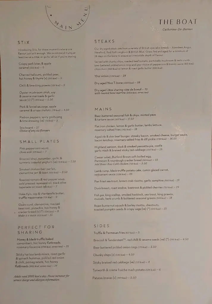 Menu_The Boat_Hampton in Arden_image_4