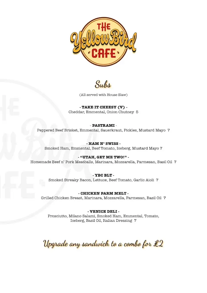 Menu_The Yellow Bird Café_Haltwhistle_image_1