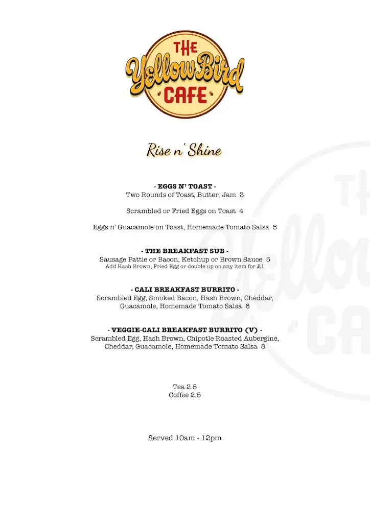 Menu_The Yellow Bird Café_Haltwhistle_image_4