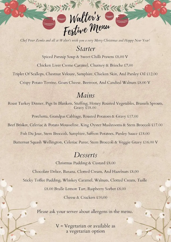 Menu_Walters at the Wheatsheaf_Badsey_image_1
