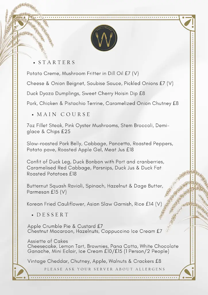Menu_Walters at the Wheatsheaf_Badsey_image_4