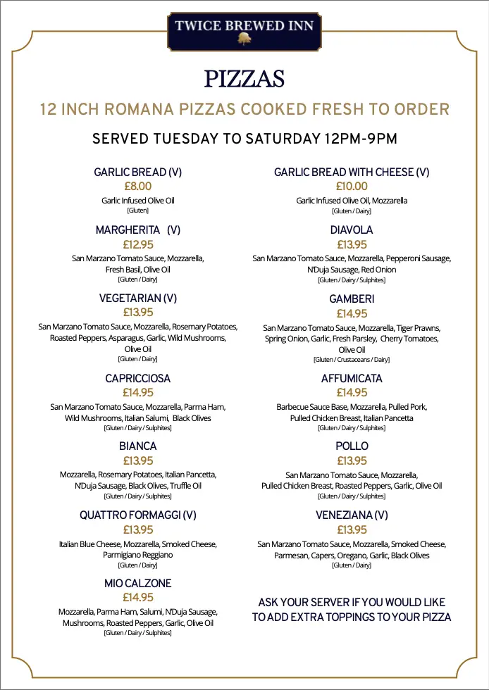 Menu_The Twice Brewed Inn_Haltwhistle_image_1