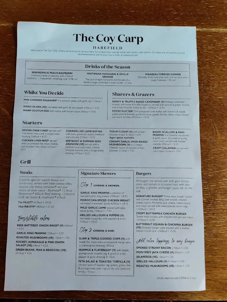 Menu_Coy Carp Harefield_Harefield_image_3