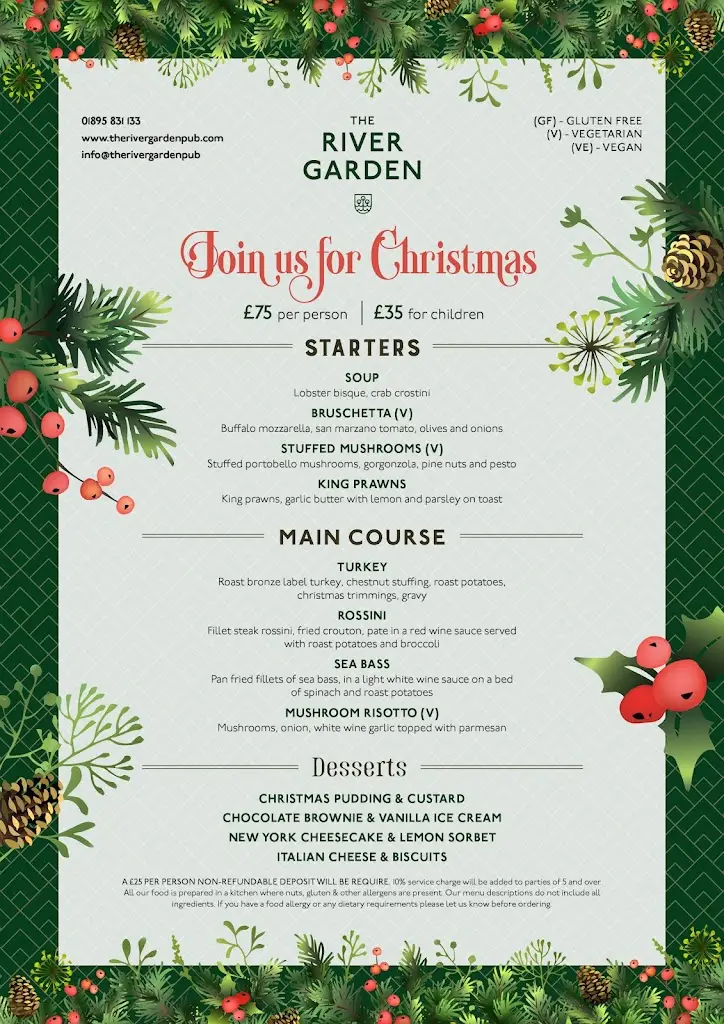 Menu_The River Garden_Harefield_image_1