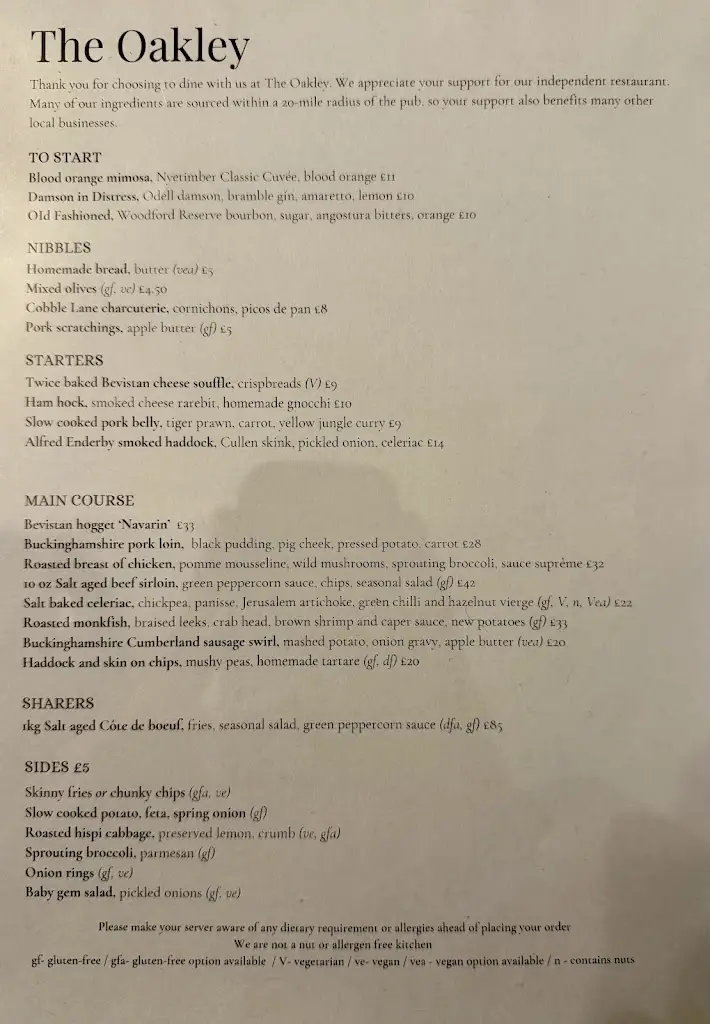 Menu_The Oakley Arms_Harrold_image_1