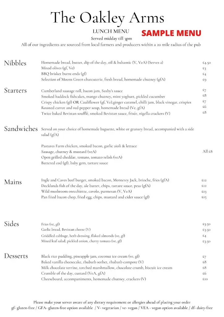 Menu_The Oakley Arms_Harrold_image_3