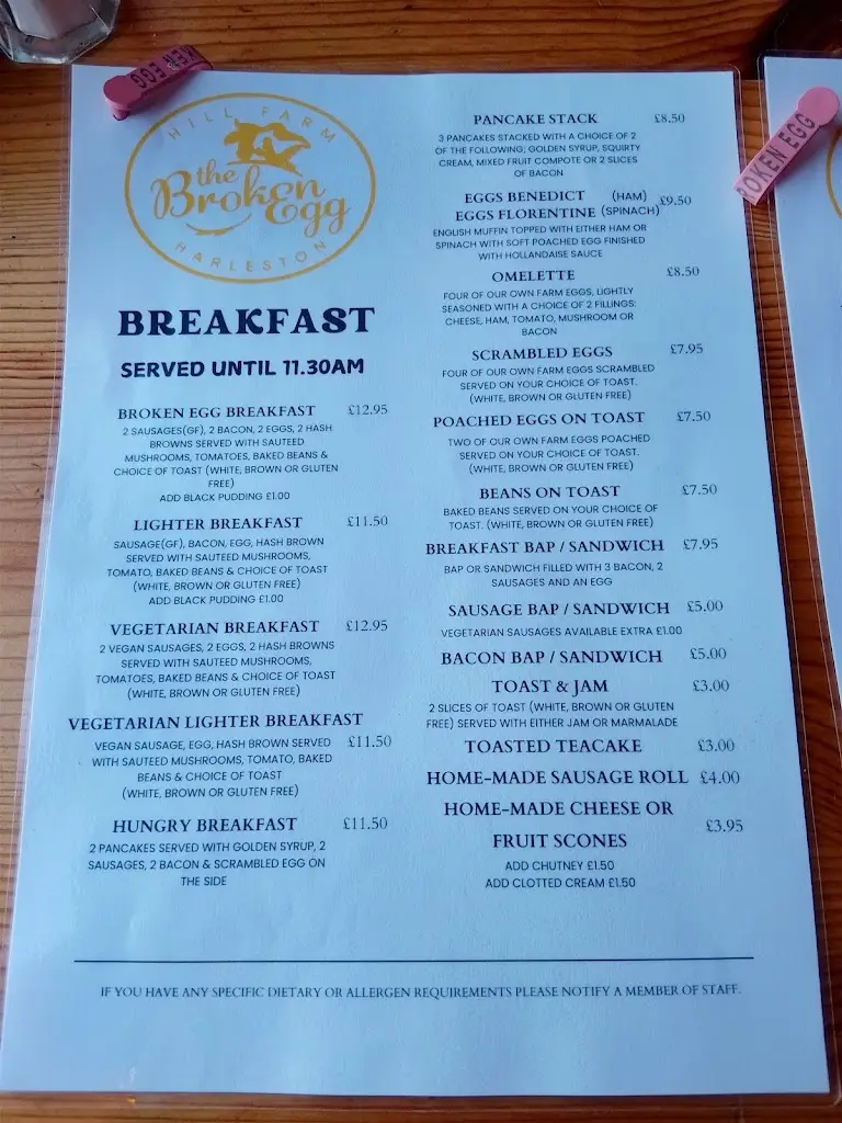 Menu_The Broken Egg Cafe_Harleston_image_1