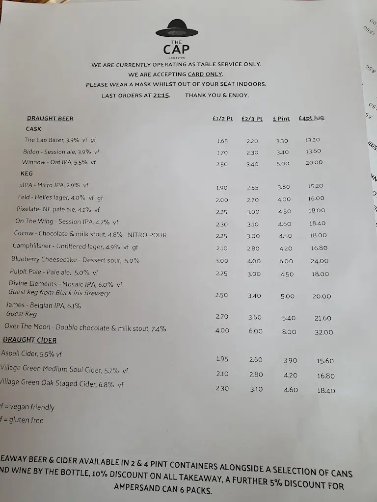 Menu_The Cap_Harleston_image_3