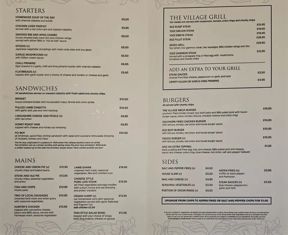 Menu_Hapton Inn_Hapton_immagine_1
