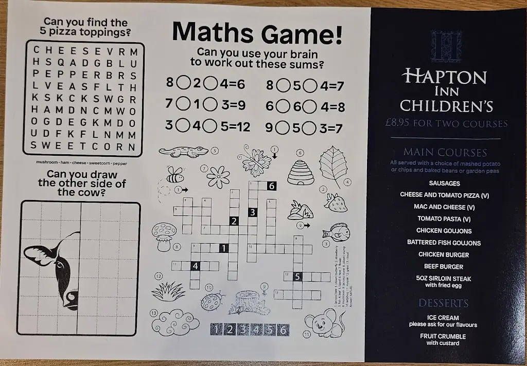 Menu_Hapton Inn_Hapton_immagine_2