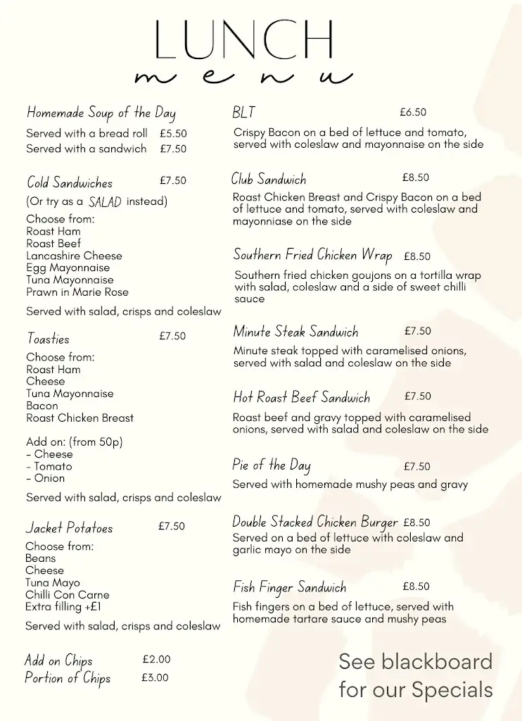 Menu_The Fat Giraffe_Hapton_image_4