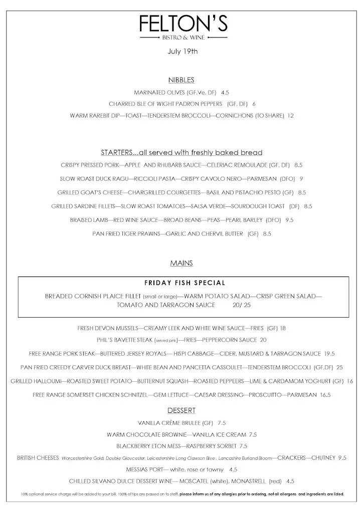 Menu_Felton's Bistro and Wine_Badsey_image_2