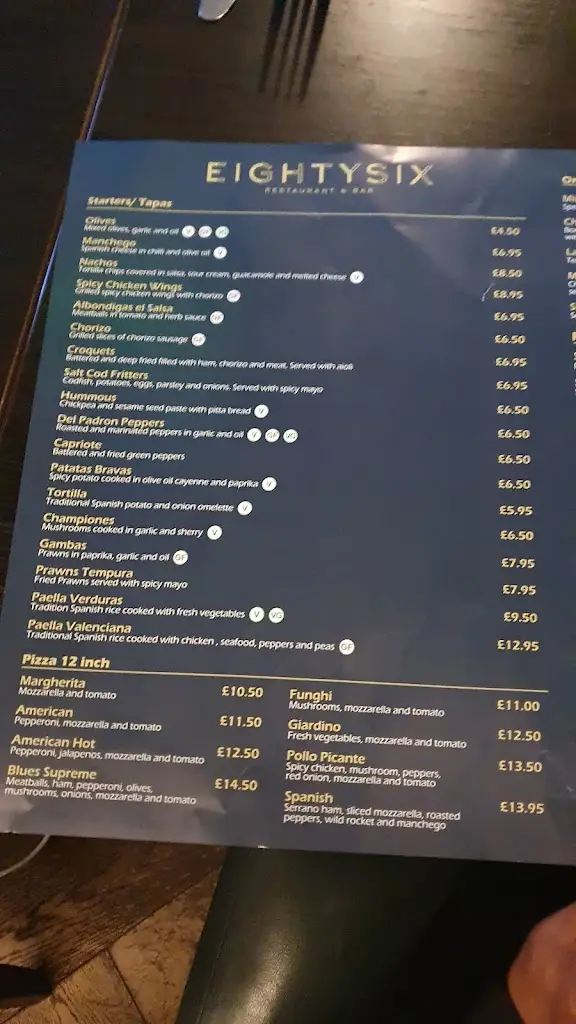 Menu_Eighty Six Restaurant & Bar_Harrow on the Hill_image_3