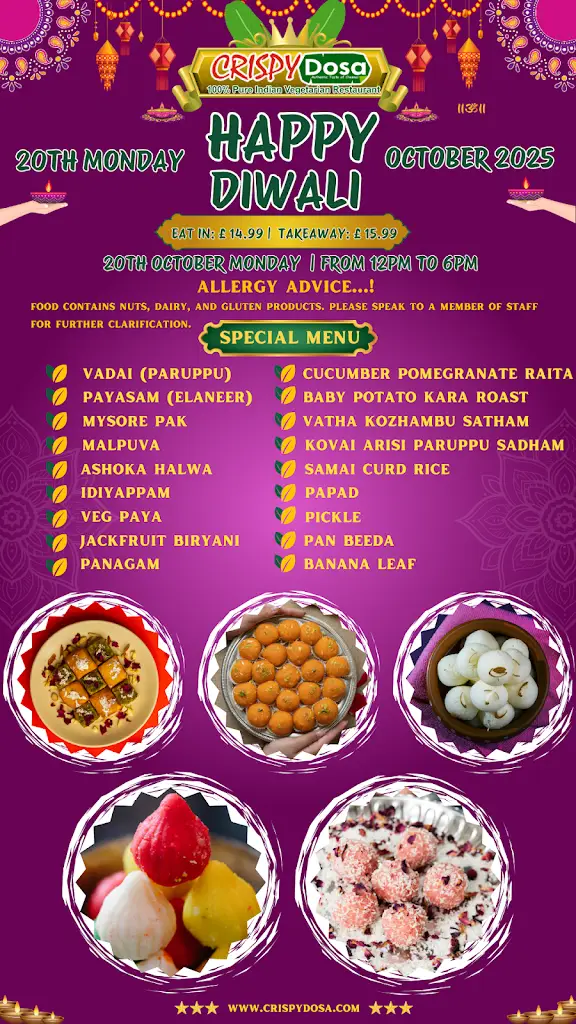 Menu_Crispy Dosa Harrow_Harrow on the Hill_image_1