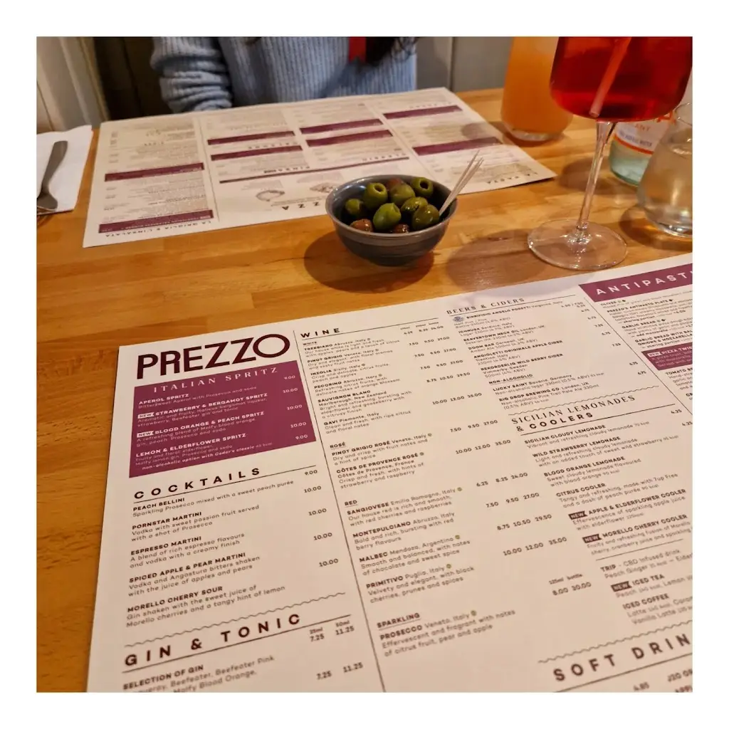 Menu_Prezzo Italian Restaurant Harrow St George's_Harrow on the Hill_image_3