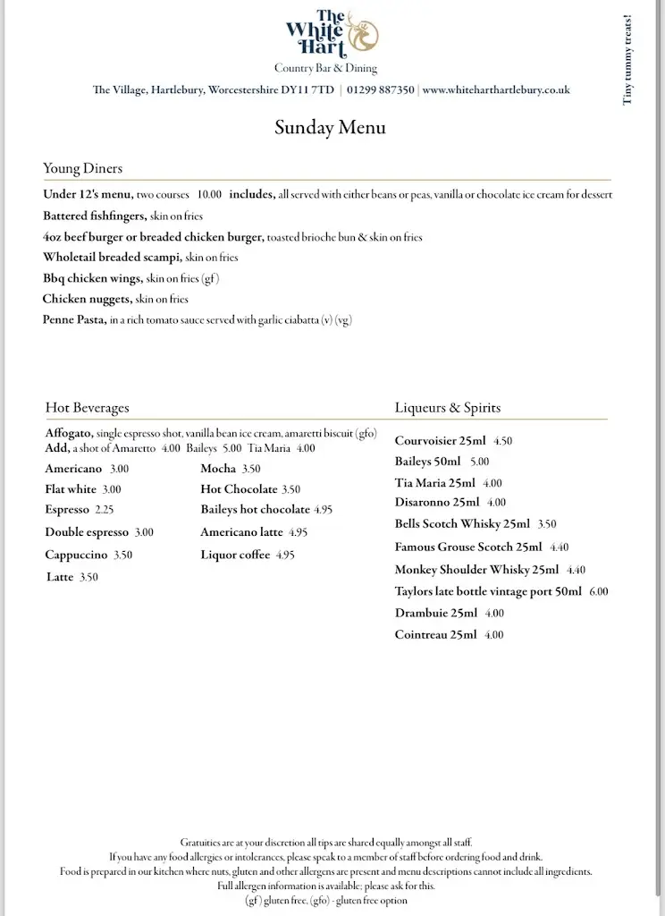 Menu_The White Hart at Hartlebury_Hartlebury_image_4