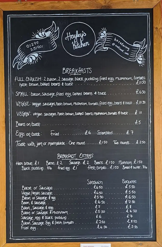 Menu_Hayley's kitchen at Hartlebury Castle_Hartlebury_image_2