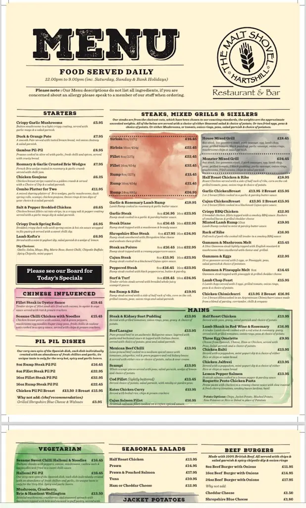 Menu_The Malt Shovel Hartshill_Hartshill_image_1