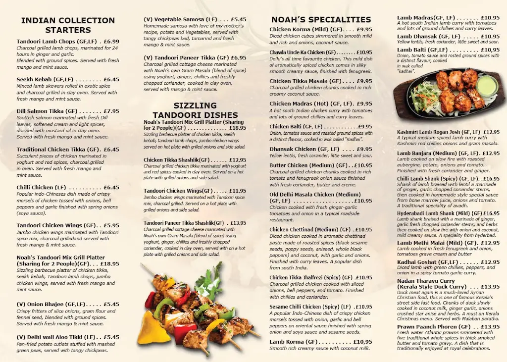 Menu_Noah's Bar and Restaurant_Hartshill_image_1