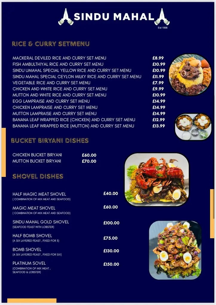 Menu_Sindu Mahal - Sri Lankan Authentic Cuisine | Stoke-on-Trent_Hartshill_image_3