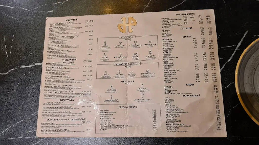 Menu_Hala Restaurant_Harringay_immagine_2